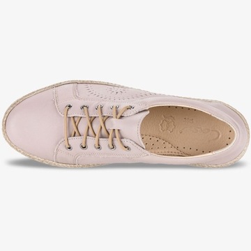 PÓŁBUTY ESPADRYLE BUTY AŻUROWE POLSKA SKÓRA NEW 38