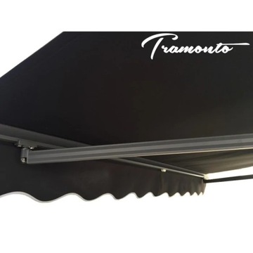 Террасная маркиза АНТРАЦИТ 250х200 Серый PREM