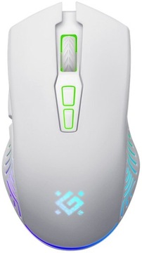 Mysz bezprzewodowa Defender PANDORA GM-502 optyczna 3200dpi biała RGB AKUMU
