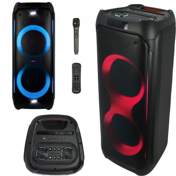 GŁOŚNIK PRZENOŚNY KARAOKE BLUETOOTH MANTA ATHOS SD