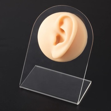 1PC Soft Silicone Ear Model for Hearing Aid 1:1 Human Ea Model Simulation