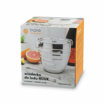 ВЕДРО С КУБИЧЕСКИМИ ЩИПЦАМИ 1,5 Л NUUK