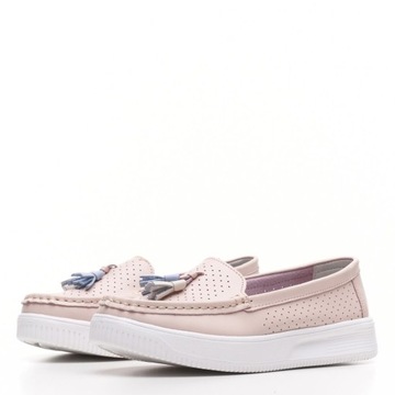 ЖЕНСКИЕ ТУФЛИ НА ПЛАТФОРМЕ МОКАСИНЫ С ЦВЕТНОЙ БАХОЙ SERGIO LEONE 39