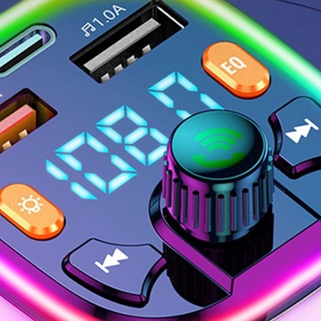 FM-модулятор Bluetooth Комплект громкой связи Беспроводной адаптер Автомобильный FM-модулятор