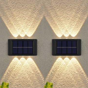 2 sztuki solarnych lamp ściennych