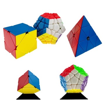 ZESTAW Kostka Piramida SKEWB MEGAMINX ORYGINALNA