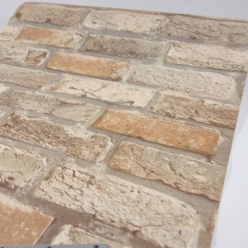 КИРПИЧ обои кирпич СТАРАЯ СТЕНА коричневые 3D ЭКО