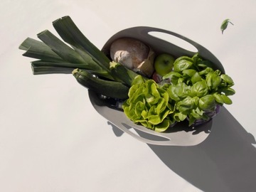 Большая корзина для покупок MAXI Flexibag 15л, горошек