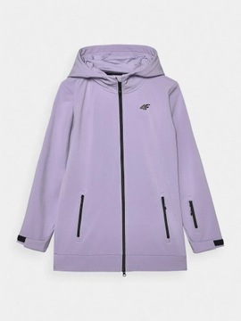 КУРТКА ИЗ СОФТШЕЛЛА С КАПЮШОНОМ ДЛЯ ДЕВОЧЕК 4F AW23F153