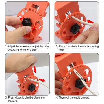 Практичный пластиковый инструмент для снятия изоляции.
