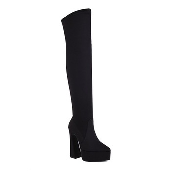 KOZAKI NA SŁUPKU 14cm PLATFORMA alladies AS4341