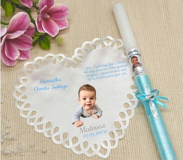 СВЕЧА И КРЕСТАЛЬНАЯ ОДЕЖДА НА КРЕЩЕНИЕ ФОТО НАИМЕНОВАНИЕ