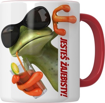 KUBEK ŻABA PREZENT Jesteś Żajebisty + IMIĘ!