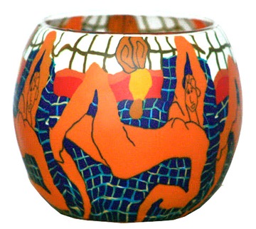 LAMPA WITRAŻOWA NA T-LIGHT MEDYTACJA JOGA LAMPION