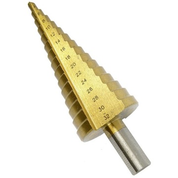 КОНУСНАЯ СТУПЕНЧАТАЯ СПИРАЛЬНАЯ СВЕРЛА РОЖДЕСТВЕНСКАЯ ЕЛКА РАЗВЕРТКА HSS ПО МЕТАЛЛУ 4-52 ММ