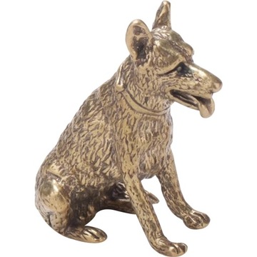 Mini Wilk Rzeźba Mosiężna Wilczarz Puppet Animal