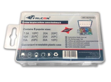 НАБОР МИНИ-НИЗКОПРОФИЛЬНЫХ ПРЕДОХРАНИТЕЛЕЙ, 100 ШТ.