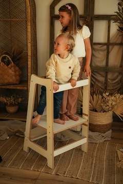 Kitchen Helper Helper КУХОННАЯ ПОДСТАВКА для детей, сертифицированная ДЕРЕВО