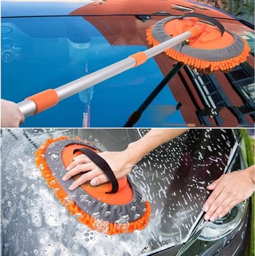 ТЕЛЕСКОПИЧЕСКАЯ ЩЕТКА ДЛЯ МОЙКИ АВТОМОБИЛЯ, 160 см