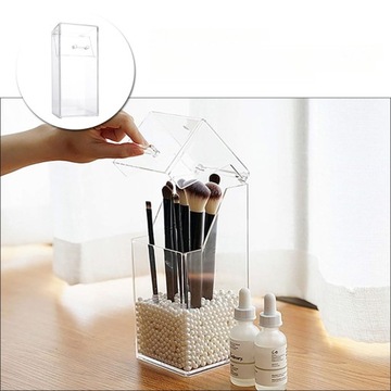 ДЕРЖАТЕЛЬ КИСТИ ОРГАНАЙЗЕР ДЛЯ МАКИЯЖА ПРОЗРАЧНАЯ РУЧКА