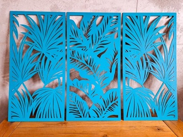 3D ДЕКОРАТИВНЫЕ АЖУРНЫЕ ПАНЕЛИ, МОНСТЕРА, ПАЛЬМА, L