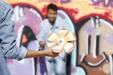 Диско-шар Goliath PhlatBall SWIRL v4, оранжевый