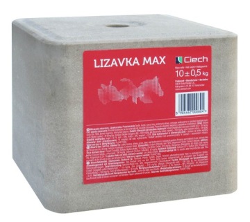 LIZAWKA SOLNA MAX 10KG CZERWONA - Sól Krowy