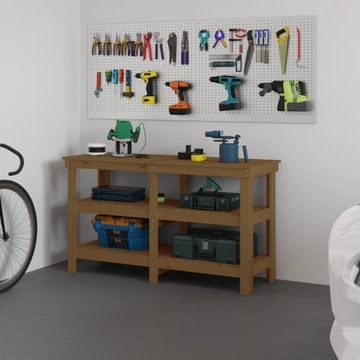 МЕДОВЫЙ РАБОЧИЙ СТОЛ 142,5X50X80СМ, ДЕРЕВЯННЫЙ S