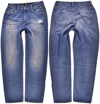 LEE spodnie HIGH STRAIGHT blue jeans NEW _ W28 L33