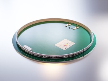 КРУГЛОЕ ЗЕРКАЛО ДЛЯ ВАННОЙ FI 60см, С ПОДСВЕТКОЙ