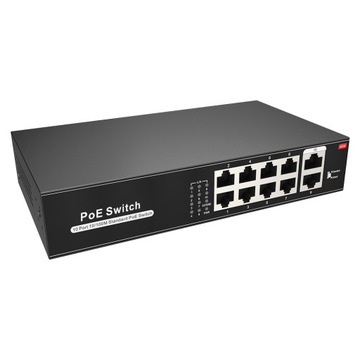 Коммутатор: 8 портов PoE + 2 порта Uplink