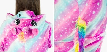 ONESIE KIGURUMI CIEPŁA PIŻAMA JEDNOCZĘŚCIOWA NA ZAMEK DRES KOMBINEZON L