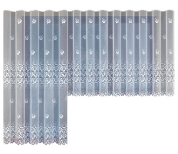 БЕЛАЯ ЖАККАРДОВАЯ ШТОРА НА ЛЕНТЕ 20655 160х400см