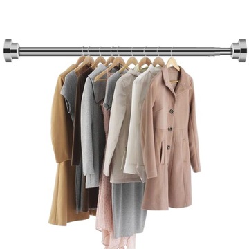 Регулируемая выдвижная штанга для одежды 50-85 см.