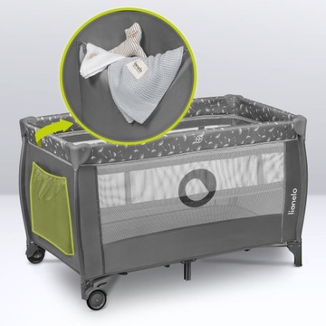 Детская кроватка Lionelo Stefi Plus СЕРЫЙ