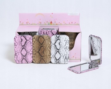 LUSTERKO KIESZONKOWE składane SKÓRA WĘŻA