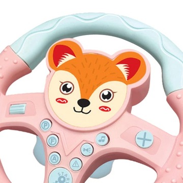 Zabawka na kierownicę z dźwiękiem i światłem Symulowany kontroler jazdy