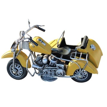 Литая под давлением модель мотоцикла Мотоцикл - желтый