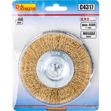 ЩЕТКА ДЛЯ СВЕРЛА 100ММ ЛАТУНЬ.