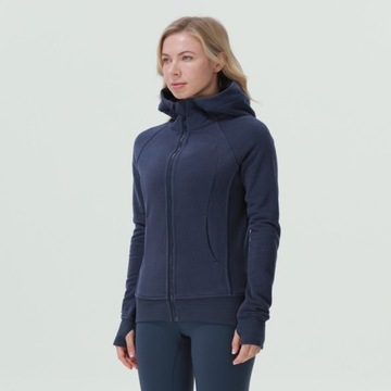 Костюм для йоги с капюшоном, куртка для йоги, осень/зима, плюшевая толстовка с капюшоном