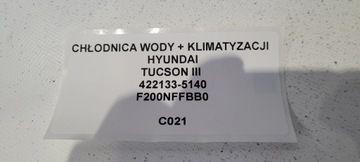 CHLADIČ VODY + KLIMATIZACE HYUNDAI TUCSON III