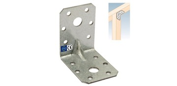 KPL6 УГОЛ МОНТАЖНЫЙ СТОЛЯРНЫЙ СОЕДИНИТЕЛЬ 60x60x45x2 10шт DOMAX ОЦИНКОВАННЫЙ