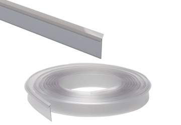Profil uniwersalny maskujący PVC 9,5x25x1 mm 4,2 m Transparentny 000
