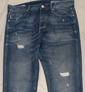 jeansy spodnie męskie JACK&JONES 36/36 ERIK ANTI FIT wymiary podanew opisie