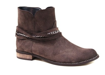 ELLABUT SPRING ЗАМШЕВЫЕ лодыжки МОККА КОЖА r37