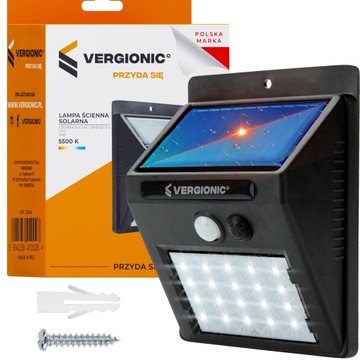 Lampa solarna 20 LED czujnikiem ruchu i zmierzchu