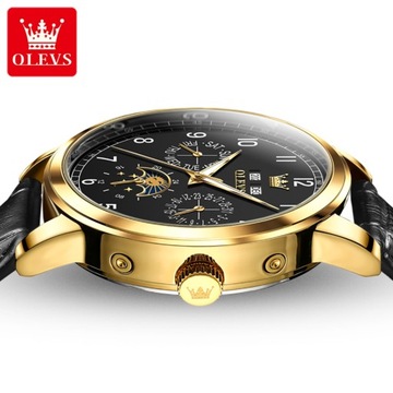 OLEVS 6698 Механические мужские деловые часы