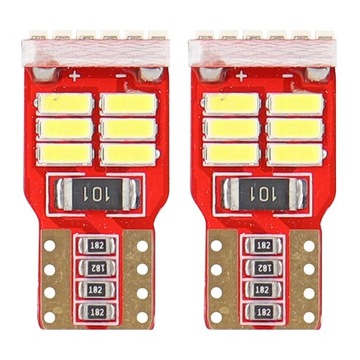 ŻARÓWKI LED CANBUS W5W POSTOJÓWKI 18SMD T10E 12V