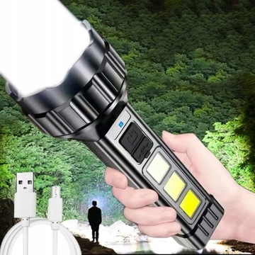 Portable LED Flashlight Strong Light High-power