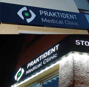 Рекламный короб ДИБОНД 100х100 см/1М2 /дизайнерский